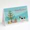 Caroline&#x27;s Treasures Beagle Christmas Tree Greeting Cards and Envelopes Pack of 8